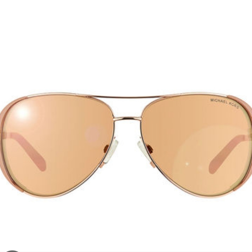 Michael Kors Gold-Toned Aviator Sunglasses Rosegold Chelsea Never Worn